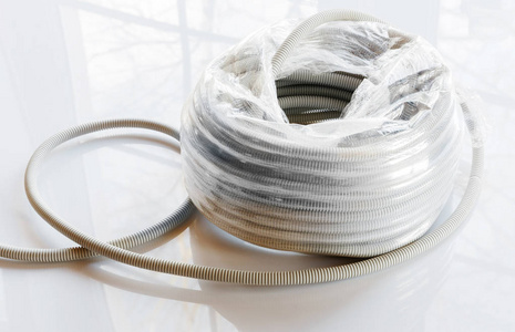 用绝缘管电线用灰色塑料波纹管照片