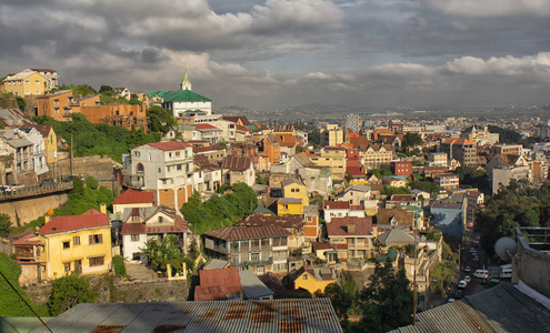 塔那那利佛,马达加斯加,天空,城市,非洲,建筑,照片