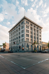 加州圣安娜市中心的历史建筑图片