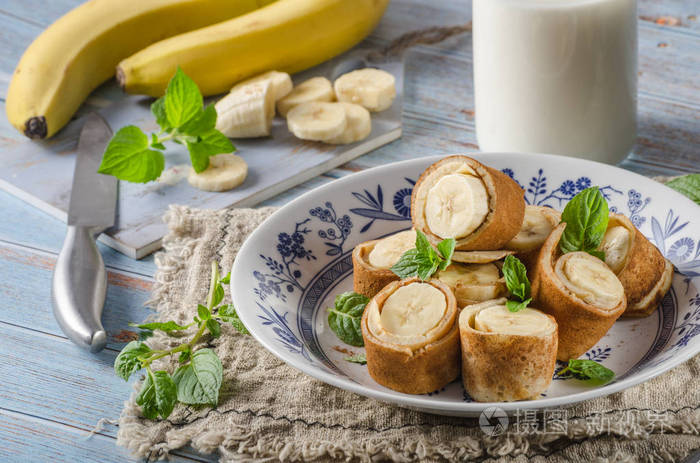 肉桂香蕉煎饼