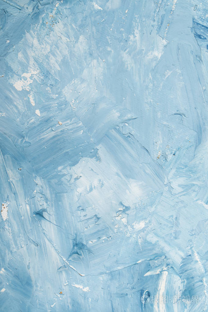 艺术抽象油画白蓝相间的背景纹理背景