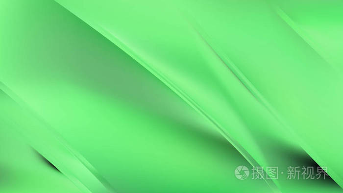 抽象的翠绿色对角线闪亮线条背景