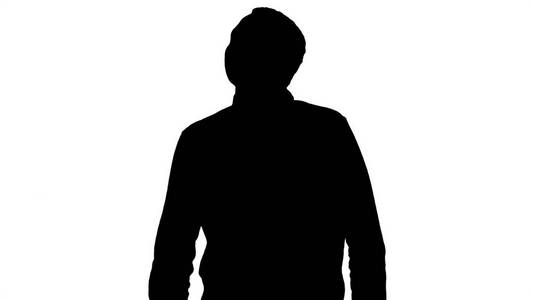 男人抬头一看剪影图片-男人抬头一看剪影素材-男人抬头一看剪影插画