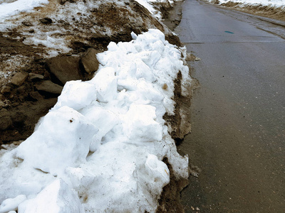 冬天或春天 泥泞的背景上是白雪 道路上是黑色的融雪相似素材图片 摄图新视界 冬天或春天 泥泞的背景上是白雪 道路上是黑色的融雪相似素材图片 摄图新视界