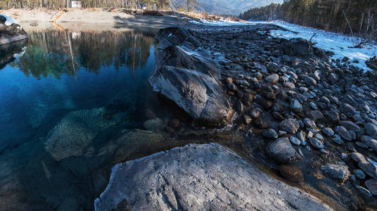 蓝湖水晶纯净水图片