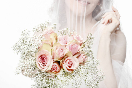 新娘和玫瑰图片