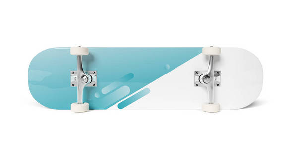 滑板隔离白色模型三维渲染图片