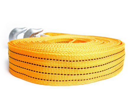 汽车绞盘白底汽车用绳牵引绳照片