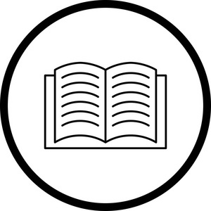 打开的书线性图标图片-打开的书线性图标素材-打开的书线性图标插画