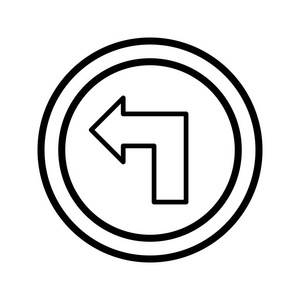 插图向左旋转图标图片