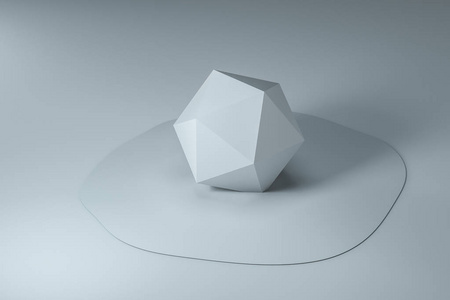 白色几何体图片-白色几何体素材-白色几何体插画-摄图新视界