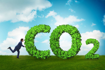 温室气体排放的生态学概念照片