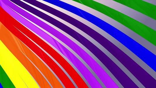 柔软的波浪状条纹织物抽象线条插图背景新艺术色彩炫酷漂亮的3d渲染4k