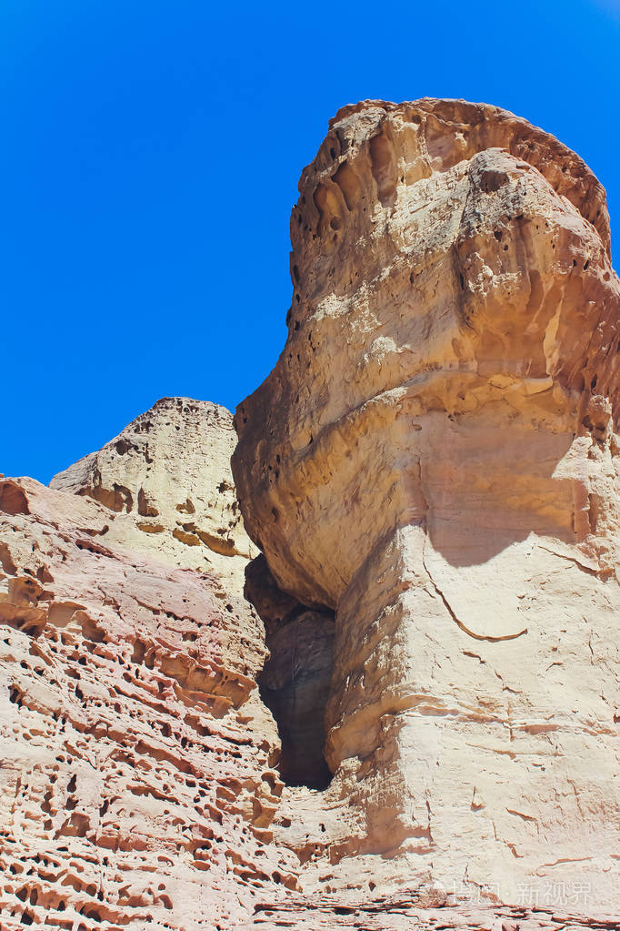 提姆纳公园和所罗门柱沙漠中的岩石沙漠中的风景小石山大漠阳光明媚