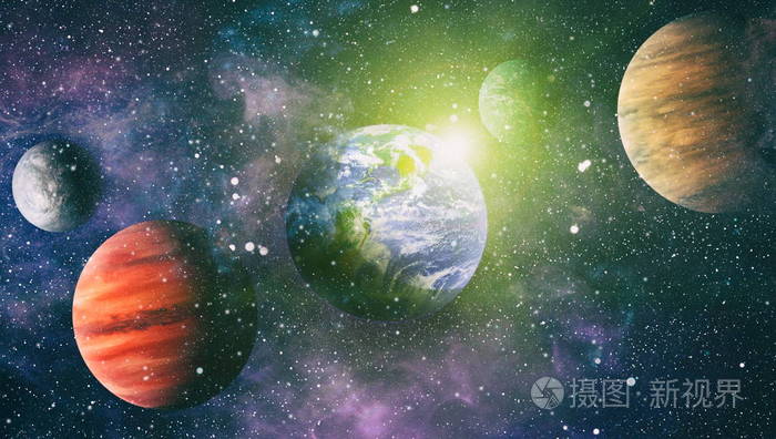 从太空轨道看地球,从轨道上看我们的星球.这张图片由美国宇航局提供