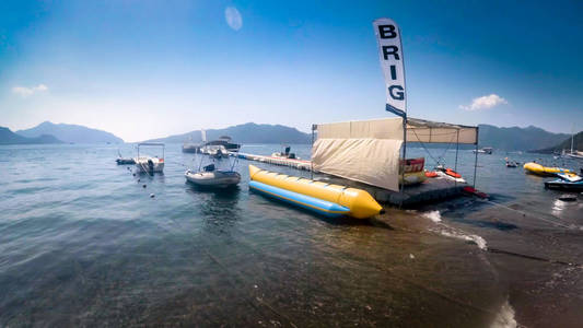 大风天海滩水上运动中心图片图片