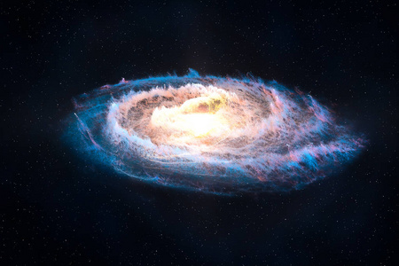 3d渲染,壮丽的螺旋星云.宇宙背景.照片