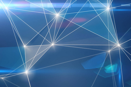 互联网连接,抽象感的科技平面设计.三维插图照片