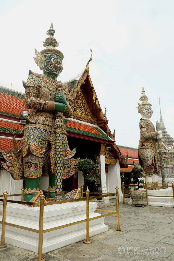 Demon Guardian at Wat Phra Kaew  the Temple of Emerald Buddha 