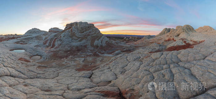 日落 砂岩 朱红色 帕里亚 遥远的 日出 亚利桑那州 地质学