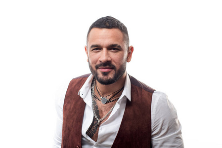 帅哥黑手党老大.拉丁时尚.打扮整齐的男人富有时尚的男子气概.