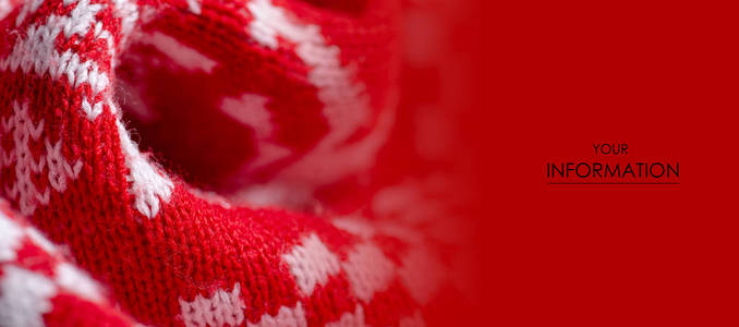 格纹暖白红布质感材质新年图案图片