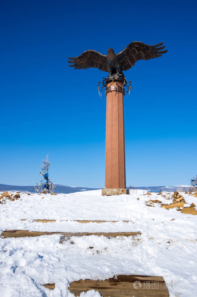 鹰纪念碑萨满教的象征
