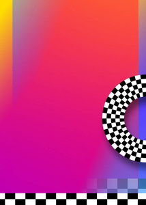 海报醒目抽象醒目的模糊颜色渐变背景.超大设计元素.照片