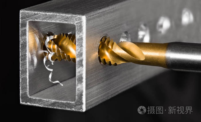 攻丝工具钛涂层钢制攻丝钻螺旋形切屑