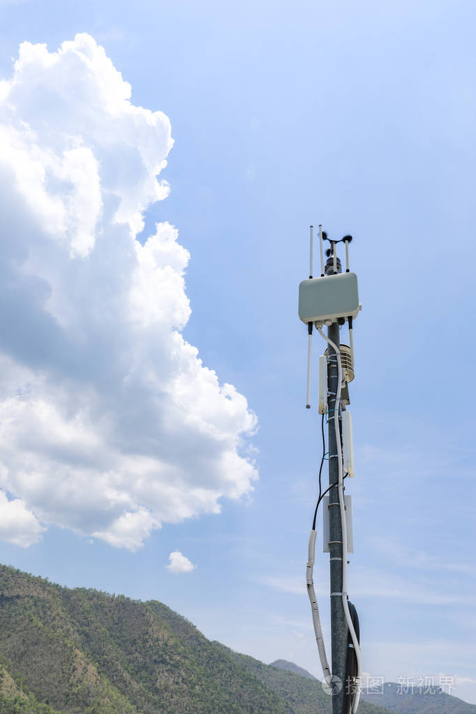 气象探测器背景气象站