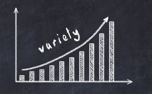 用上箭头和铭文变化增加业务图形的黑板绘制摄影图