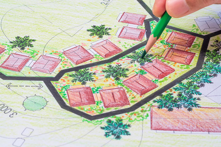 住宅开发园林规划图片
