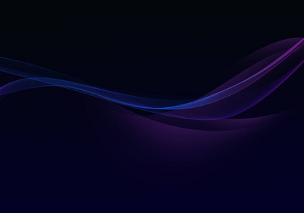 抽象的黑色背景和蓝色的动态线条照片