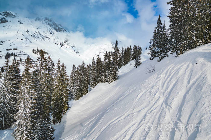 冬天 风景 欧洲 奥地利阿尔卑斯山 阿尔卑斯山 滑雪 奥地利
