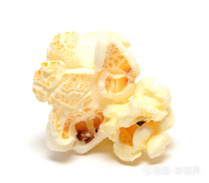 白底爆米花