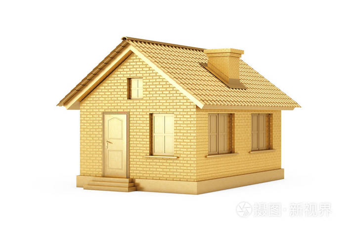 房地产概念金屋三维渲染