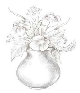 花瓶素描画法步骤图解图片