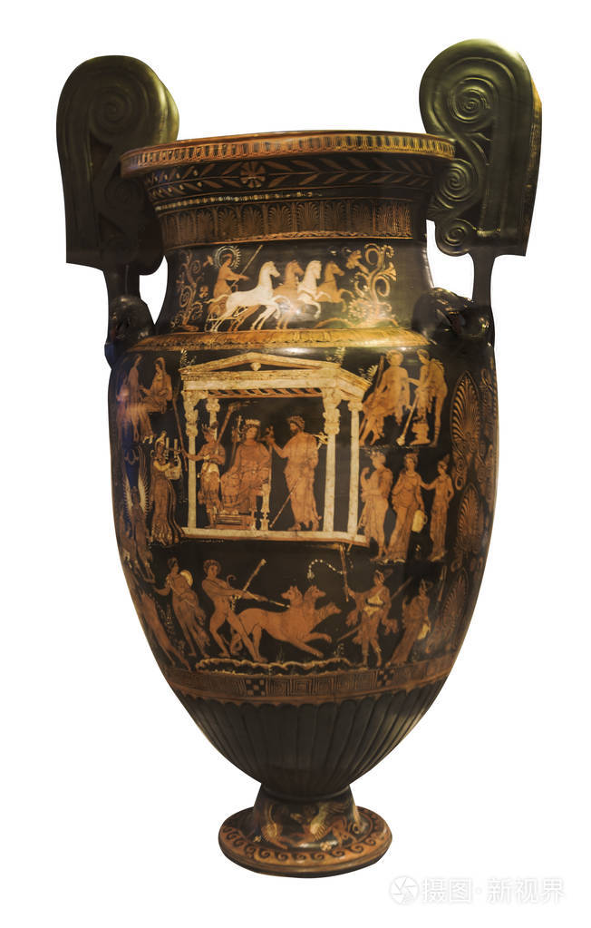 古希腊双柄陶瓷双耳瓶