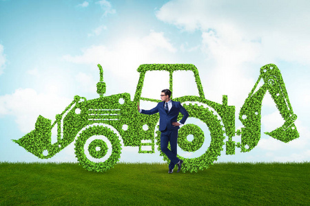 绿色环保汽车概念照片