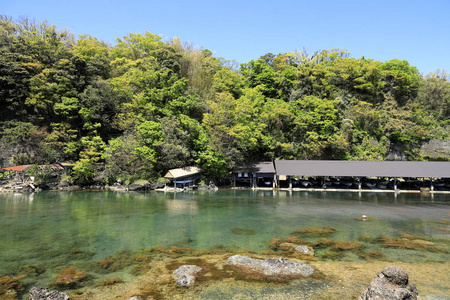 日本新潟市佐藤岛的安岛和京岛图片