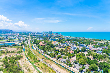 华欣美丽的户外景观和城市景观图片