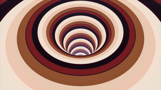 动画.抽象螺旋线,带有闪烁的红色,棕色和黑色条纹.照片