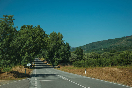 穿越乡村景观的道路图片