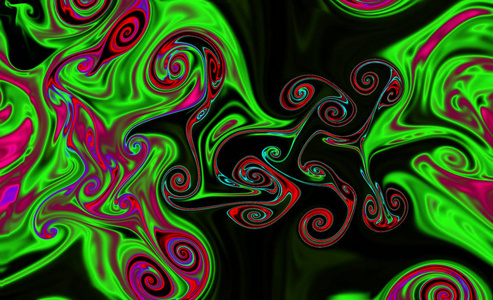 神奇的空间质感图案宛如五彩缤纷的烟火