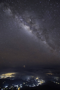 宇宙全景图银河系星空拍摄图片