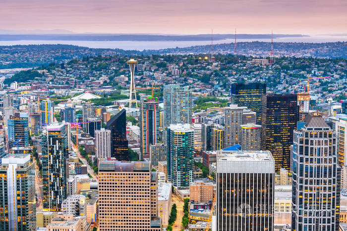 西雅图华盛顿美国市中心