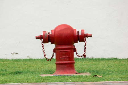 在柱子上添加谷物,以提供复古的外观消防栓在拜 des 安格斯在昂蒂布