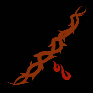 黑色背景上有血滴的荆棘冠照片