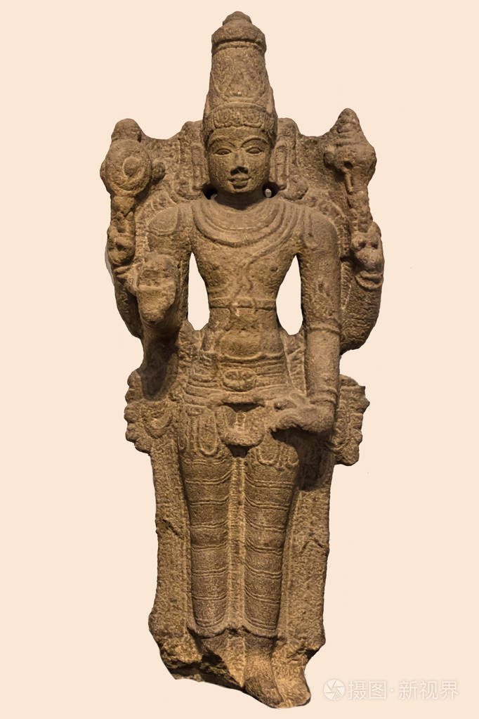 印度神话中的毗湿奴考古雕塑