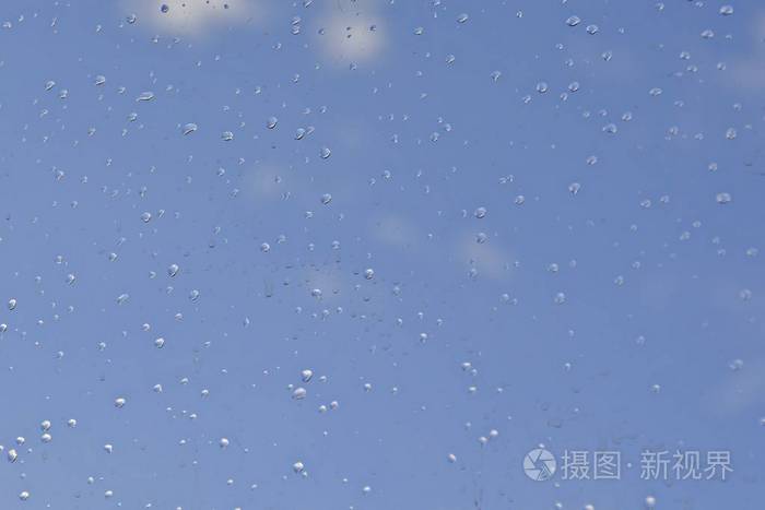 液滴 雨刷 春天 自然 墙纸 特写镜头 外部 软的 天空